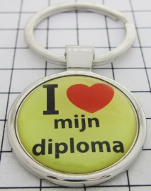 SLE 237 Sleutelhanger I love mijn diploma