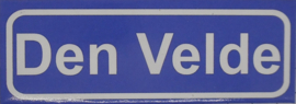 Koelkastmagneet plaatsnaambord Den Velde
