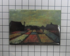 MAC: 20.418 Koelkastmagneet Vincent van Gogh, Tulpenveld.