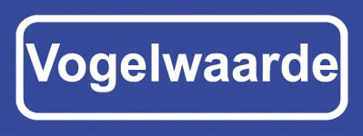Koelkastmagneet plaatsnaambord Vogelwaarde