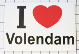 koelkastmagneet  I ♥ Volendam N_NH4.007