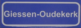 Koelkastmagneet plaatsnaambord Giessen-Oudekerk