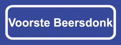 Koelkastmagneet plaatsnaambord Voorste Beersdonk