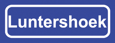 Koelkastmagneet plaatsnaambord Luntershoek