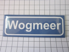 217 Magneet plaatsnaambord wogmeer