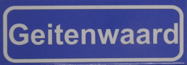 Koelkastmagneet plaatsnaambord Geitenwaard