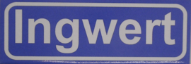 Koelkastmagneet plaatsnaambord Ingwert
