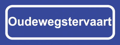 Koelkastmagneet plaatsnaambord Oudewegstervaart