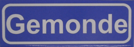 Koelkastmagneet plaatsnaambord Gemonde
