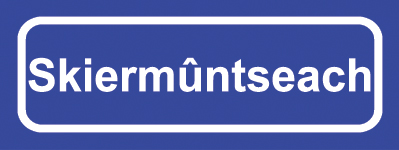 Koelkastmagneet plaatsnaambord Skiermûntseach