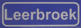 Koelkastmagneet plaatsnaambord Leerbroek