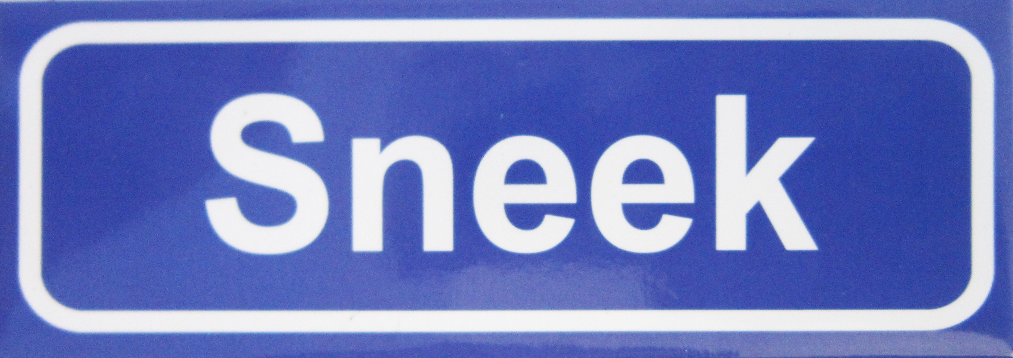 Koelkastmagneet plaatsnaambord Sneek