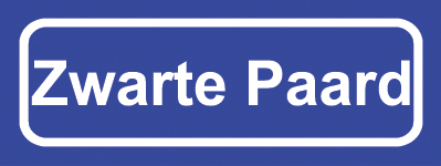 Koelkastmagneet plaatsnaambord Zwarte Paard