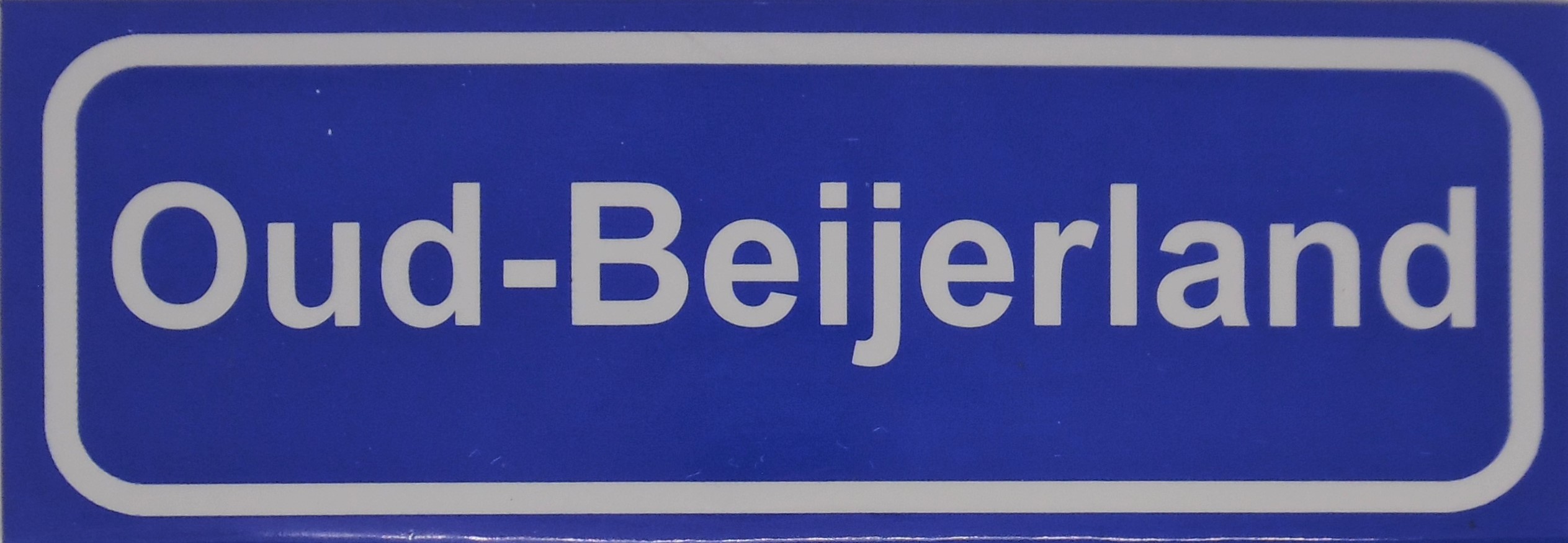 Koelkastmagneet plaatsnaambord Oud-Beijerland