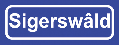 Koelkastmagneet plaatsnaambord Sigerswâld