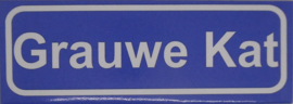 Koelkastmagneet plaatsnaambord Grauwe Kat
