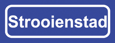 Koelkastmagneet plaatsnaambord Strooienstad