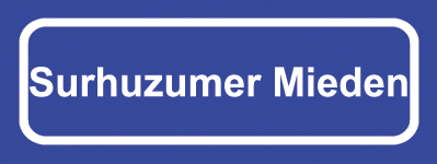 Koelkastmagneet plaatsnaambord Surhuzumer Mieden
