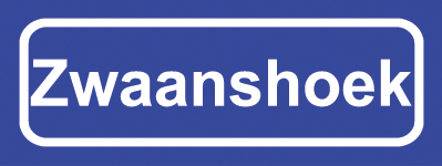 Koelkastmagneet plaatsnaambord Zwaanshoek