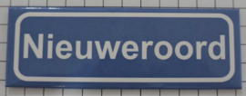 Koelkastmagneet plaatsnaambord Nieuweroord