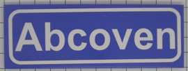 Koelkastmagneet plaatsnaambord Abcoven