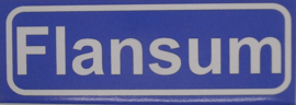 Koelkastmagneet plaatsnaambord Flansum