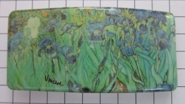 Haarspeld rechthoek HAR408 Irissen Vincent van Gogh, made in France haarclip, beste kwaliteit, klemt uitstekend.