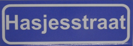 Koelkastmagneet plaatsnaambord Hasjesstraat