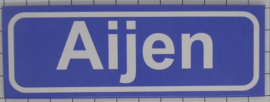 Koelkastmagneet plaatsnaambord Aijen