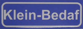 Koelkastmagneet plaatsnaambord Klein-Bedaf