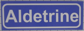 Koelkastmagneet plaatsnaambord Aldetrine