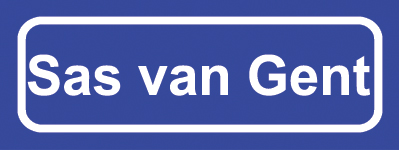 Koelkastmagneet plaatsnaambord Sas van Gent