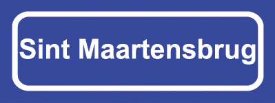 Koelkastmagneet plaatsnaambord Sint Maartensbrug