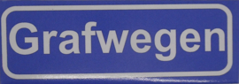 Koelkastmagneet plaatsnaambord Grafwegen