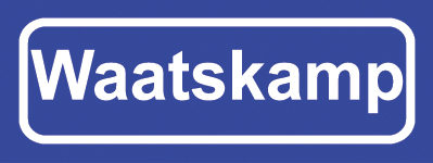Koelkastmagneet plaatsnaambord Waatskamp