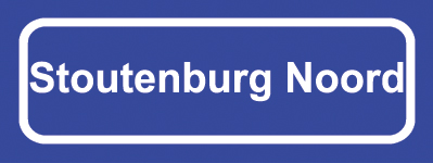 Koelkastmagneet plaatsnaambord Stoutenburg Noord