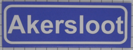 Koelkastmagneet plaatsnaambord Akersloot