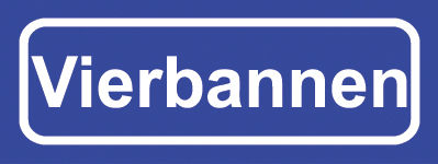 Koelkastmagneet plaatsnaambord Vierbannen