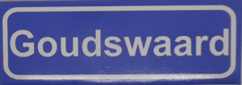 Koelkastmagneet plaatsnaambord Goudswaard