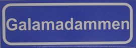 Koelkastmagneet plaatsnaambord Galamadammen