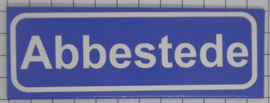 Koelkastmagneet plaatsnaambord Abbestede