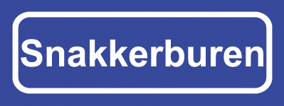 Koelkastmagneet plaatsnaambord Snakkerburen