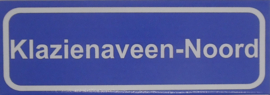Koelkastmagneet plaatsnaambord Klazienaveen-Noord