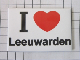 koelkastmagneet I ♥ Leeuwarden N_FR2.002