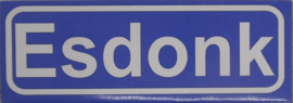 Koelkastmagneet plaatsnaambord Esdonk