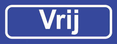 Koelkastmagneet plaatsnaambord Vrij
