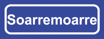 Koelkastmagneet plaatsnaambord Soarremoarre