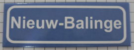 Koelkastmagneet plaatsnaambord Nieuw-Balinge
