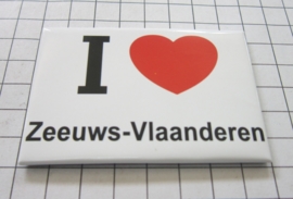 koelkastmagneet I ♥ Zeeuws-Vlaanderen N_ZE3.001
