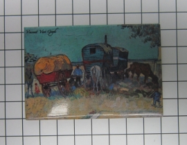 MAC: 20.419 Koelkastmagneet Vincent van Gogh, Pipowagen.